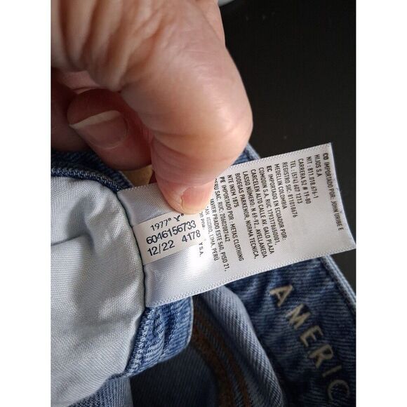 American Eagle Outfitters Jeans Stretch Distressed Size 18 Regular - Picture 8 of 8